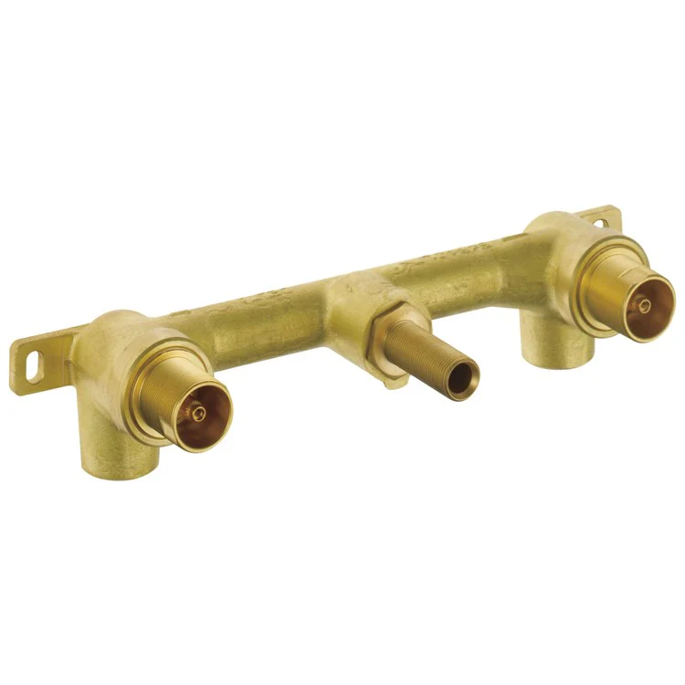 Rough-In Vettis Tub Filler Wall Mount Brass - Frankwebs
