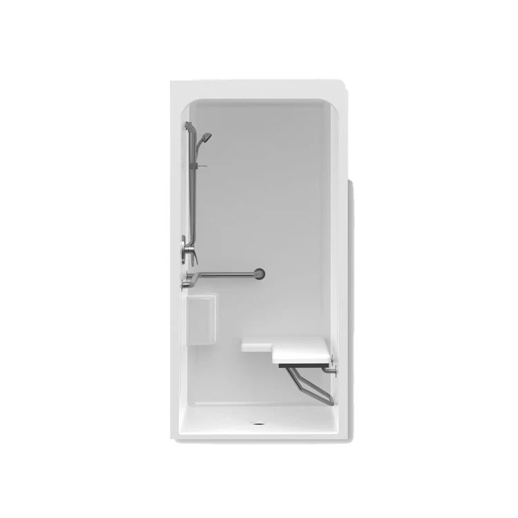 Shower Module 1 Peice 36 x 36 Inch Center Drain White - Frankwebs