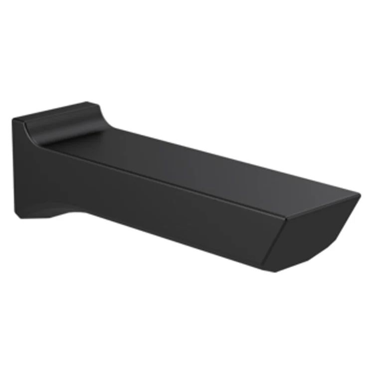 Tub Spout Pivotal Non-Diverter Matte Black 7-1/2 Inch 18 Gallons per Minute Metal - Frankwebs