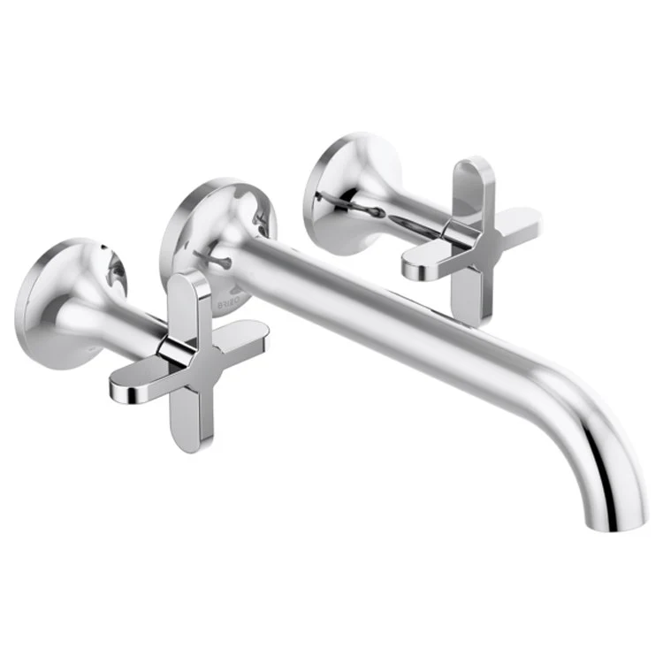 Tub Filler Odin Wall Mount 7-7/8 Inch Spread 2 Less Handle ADA Chrome - Frankwebs