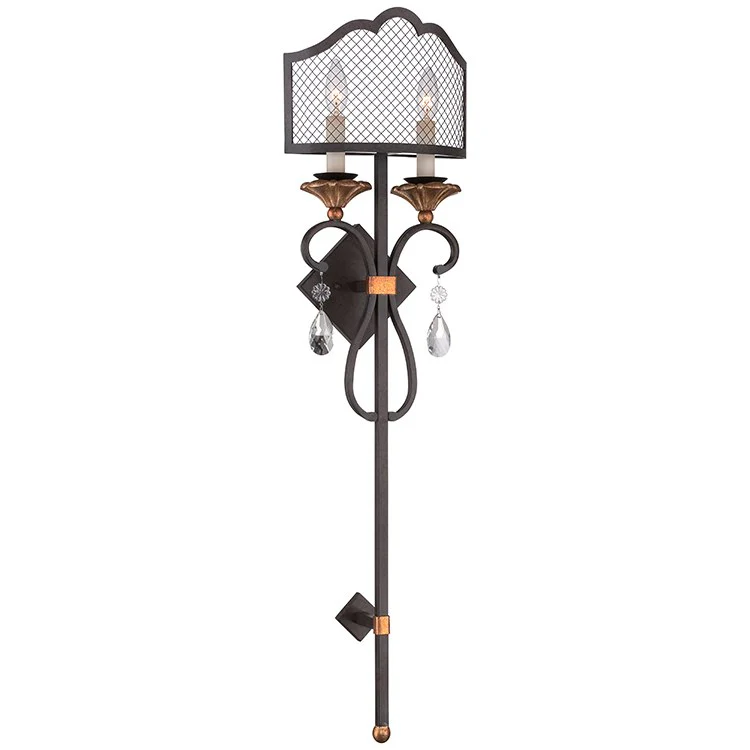 Cortona Two-Light Wall Torchiere Sconce - Frankwebs