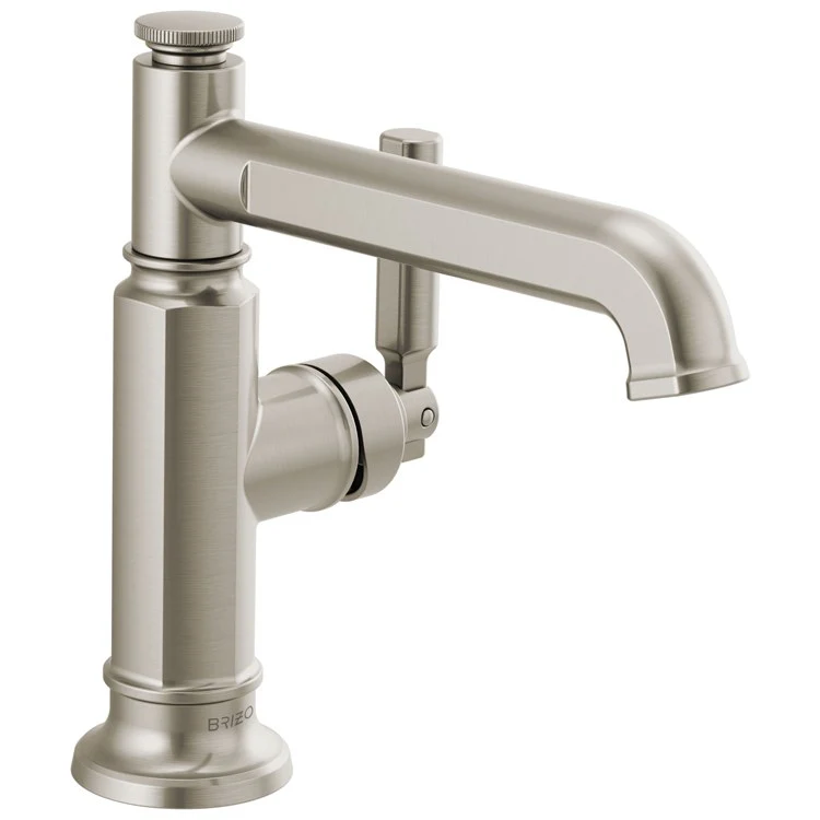 Lavatory Faucet Invari 1 Lever ADA WaterSense Brilliance Luxe Nickel 1.5 Gallons per Minute 1 Hole Less Drain - Frankwebs