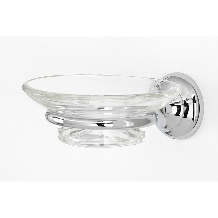 Soap Dish Royale Bath Polished Chrome Concealed Wall Mount Round 4-9/16 x 4-5/16 x 2 Inch - Frankwebs