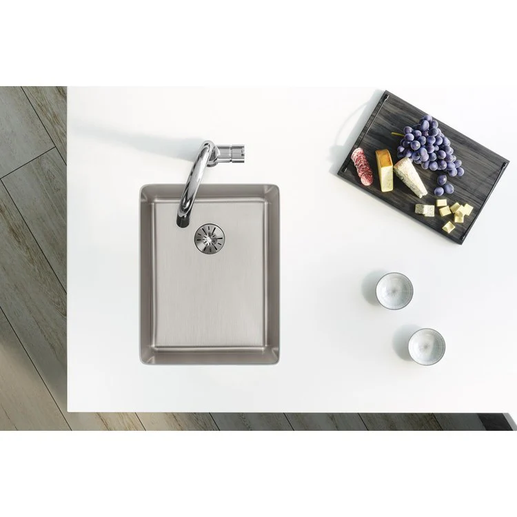 Kitchen Sink Lustertone Iconix 16.5 x 20.5 Inch Single Bowl with Perfect Drain Luminous Satin Undermount - Frankwebs