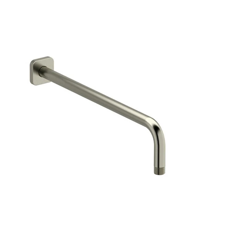 Shower Arm with Square Escutcheon and Salome Flange Chrome 16 Inch 15-3/8 Inch 1/2 Inch Inlet MNPT Brass Wall Mount - Frankwebs