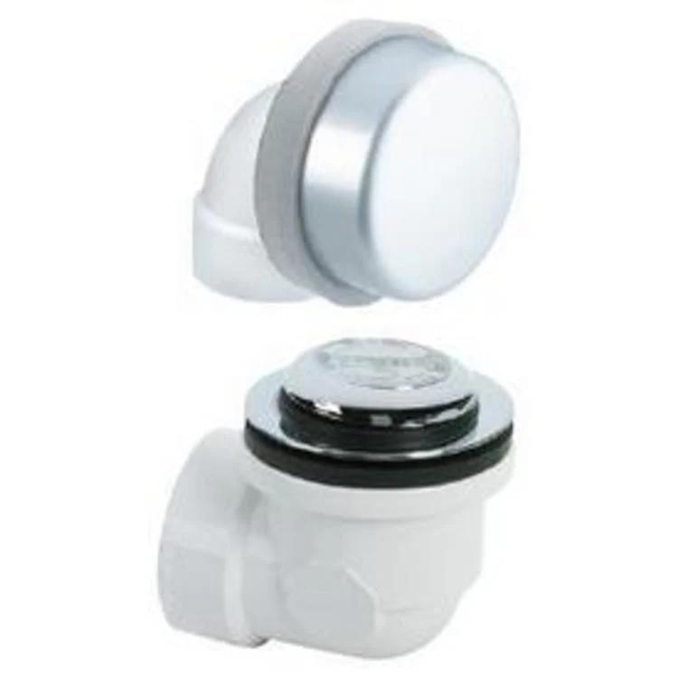 Waste and Overflow Assembly Classic with Touch Toe Closure Chrome Plated 1-1/2 Inch ABS - Frankwebs