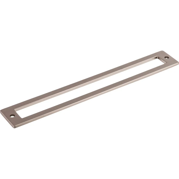 Pull Backplate Lynwood Hollin Rectangle Brushed Satin Nickel 7-9/16 Inch 2 Hole Zinc Alloy - Frankwebs