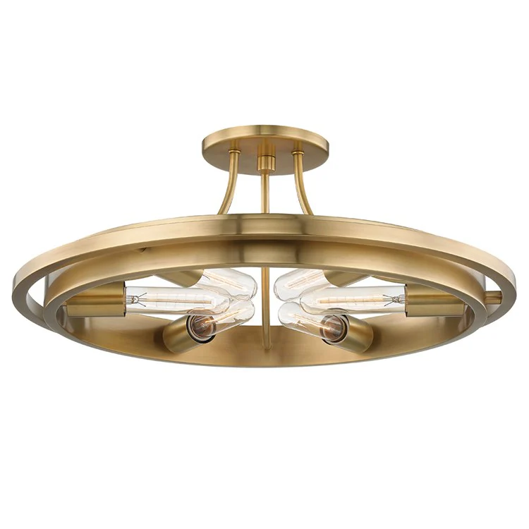 Chambers Six-Light Semi-Flush Mount Ceiling Fixture - Frankwebs