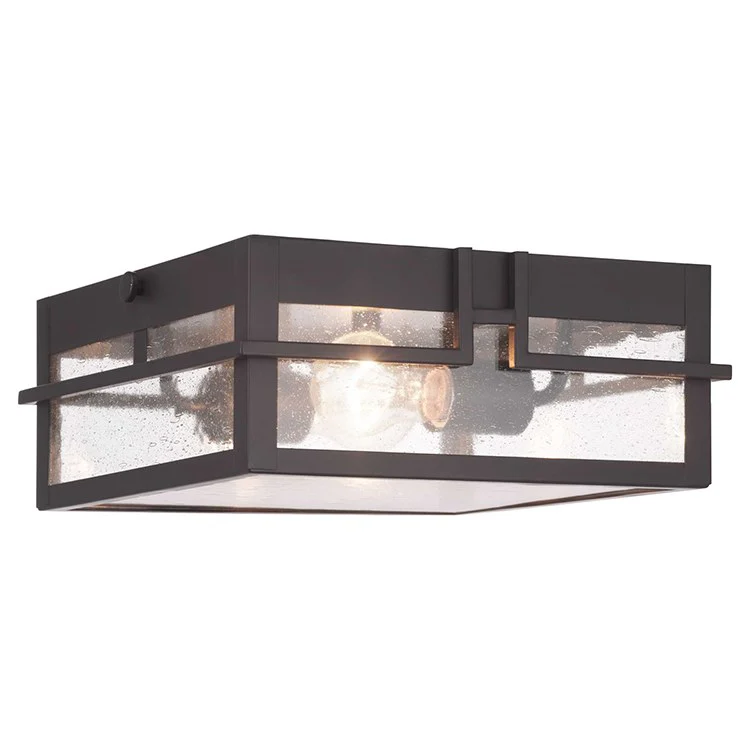 Boxwood Two-Light Outdoor Flush Mount Ceiling Fixture - Frankwebs