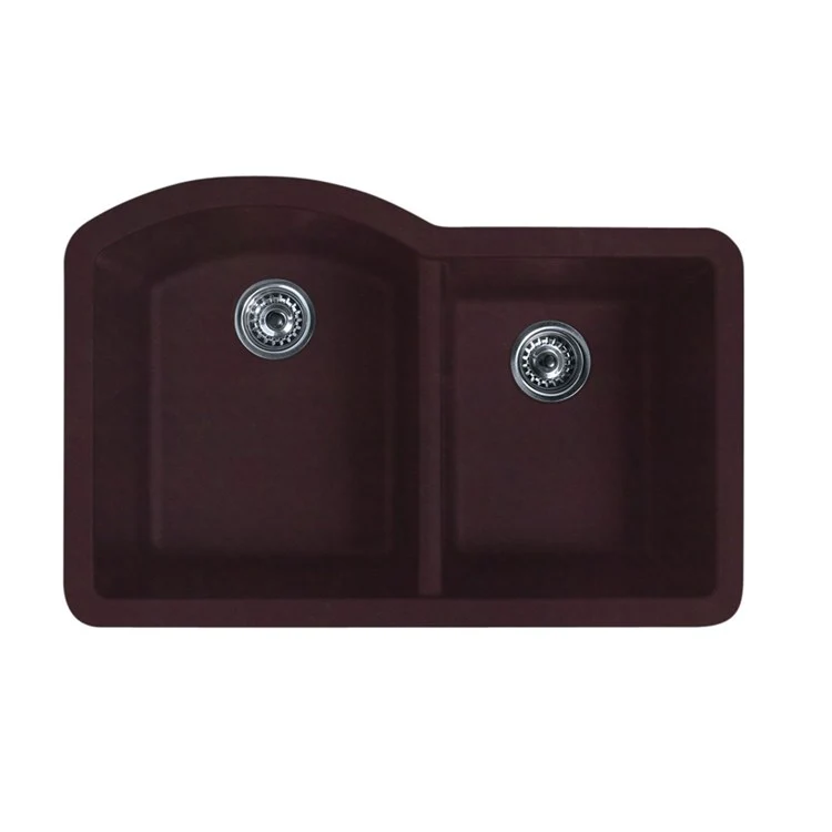 Kitchen Sink 33 x 22 Inch 2 Bowl Espresso Undermount - Frankwebs