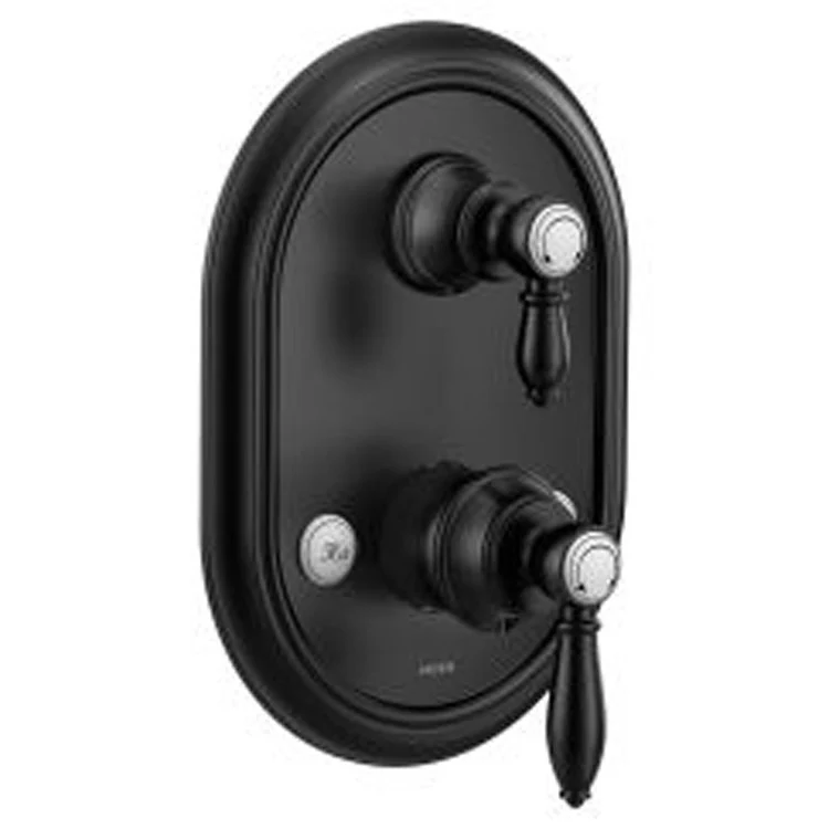 Transfer Valve Trim Weymouth M-Core 3-Series with Integrated Diverter 2 Lever Matte Black ADA - Frankwebs