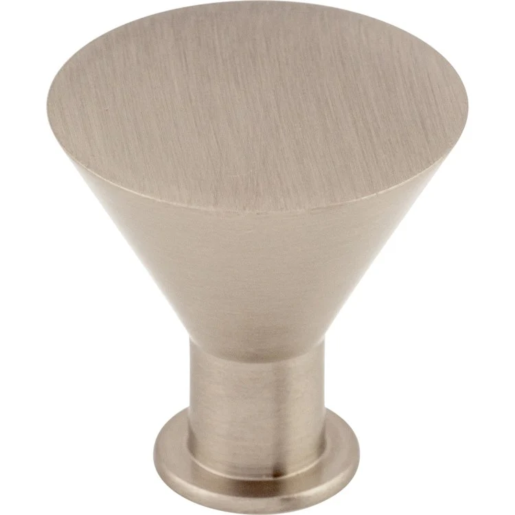 Knob Nouveau Cocktail Round for Decorative Hardware Brushed Satin Nickel Zinc Alloy 1-3/16 Inch 1-3/16 Inch Extension - Frankwebs