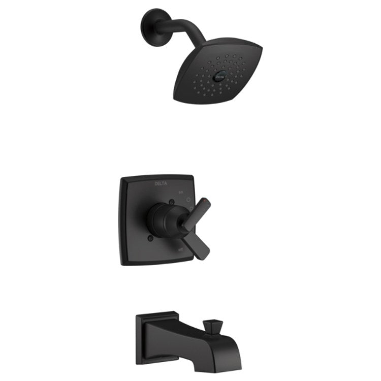 Tub and Shower Trim Ashlyn Monitor 17 with Touch-Clean 1 Lever Matte Black ADA 2.0 Gallons per Minute - Frankwebs