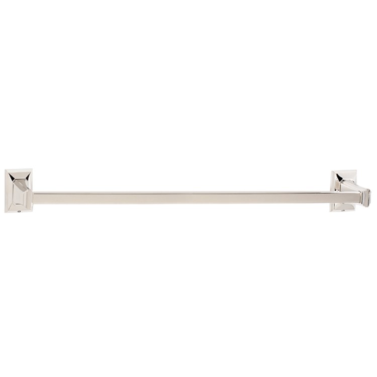 Towel Bar Geometric Bath 24 Inch Unlacquered Brass 3-1/4 Inch - Frankwebs