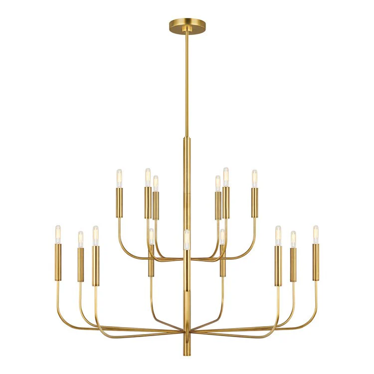 Brianna Fifteen-Light Two-Tier Chandelier by Ellen - Frankwebs