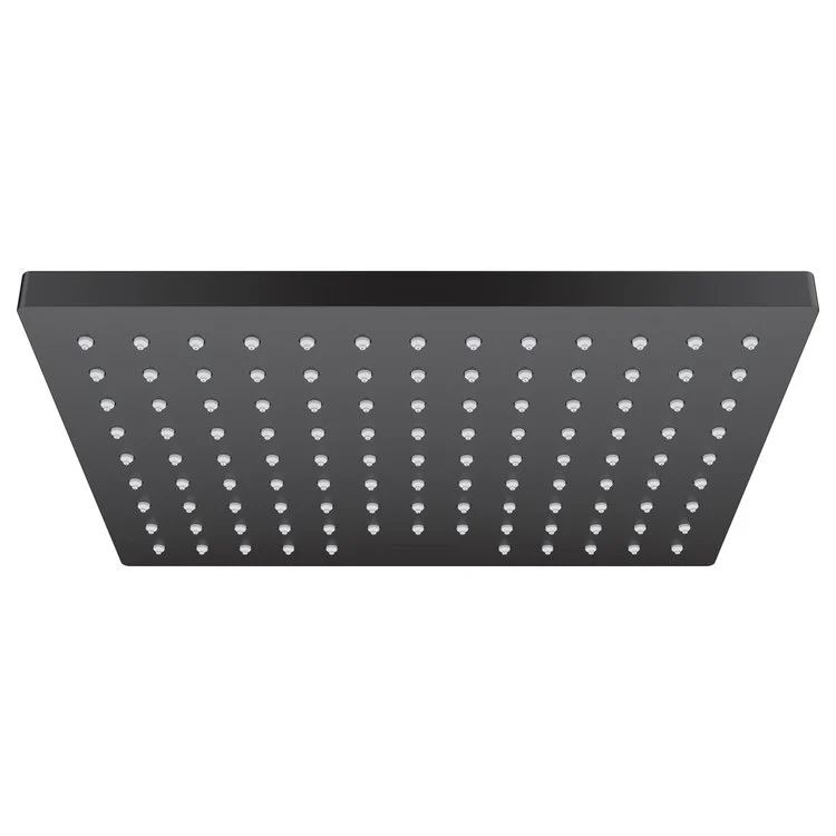 Showerhead Vernis 230 1 Function 114 Spray Channels Matte Black 1.5 Gallons per Minute Rain Plastic - Frankwebs