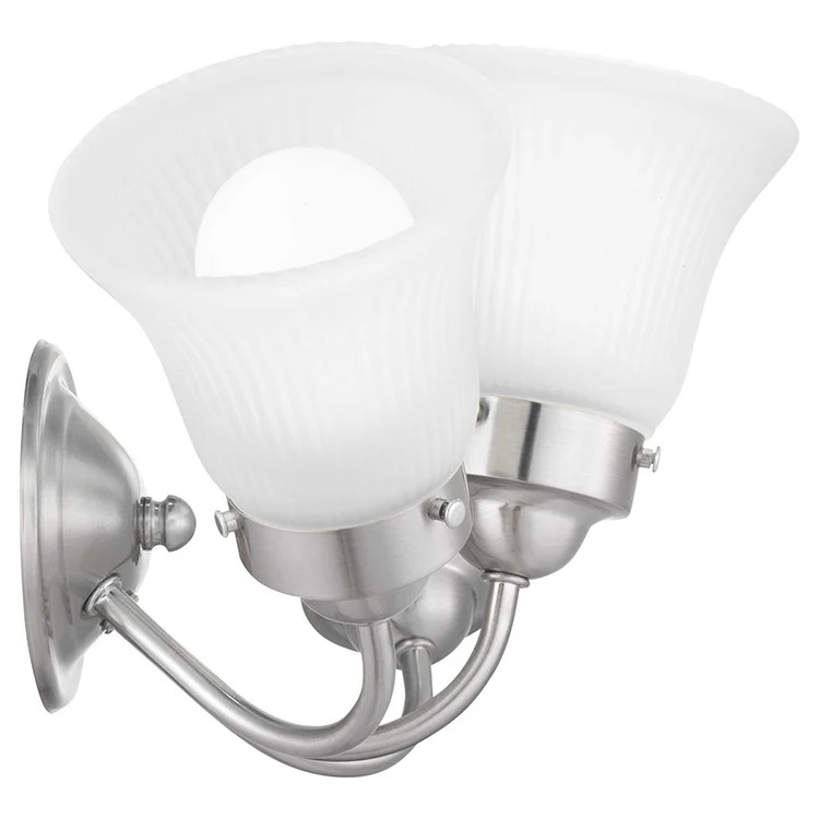 Fluted Glass Three-Light Bathroom Vanity Fixture - Frankwebs