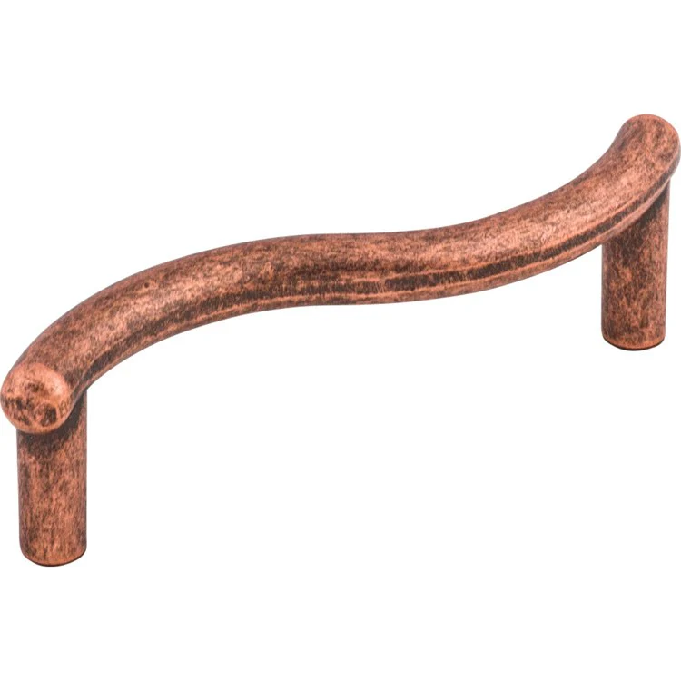Pull Nouveau Spiral D Handle Antique Copper Zinc Alloy 3 Inch 3-5/8x3/4x1 Inch - Frankwebs