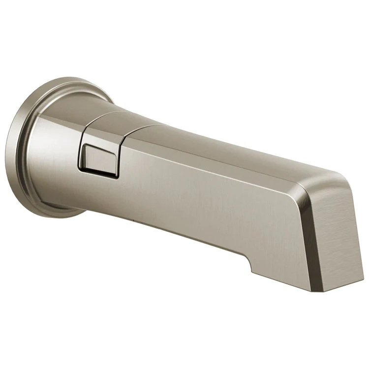 Tub Spout Levoir Diverter Integrated Pull Up Brilliance Polished Nickel Brass Wall Mount 9-3/4 Inch - Frankwebs