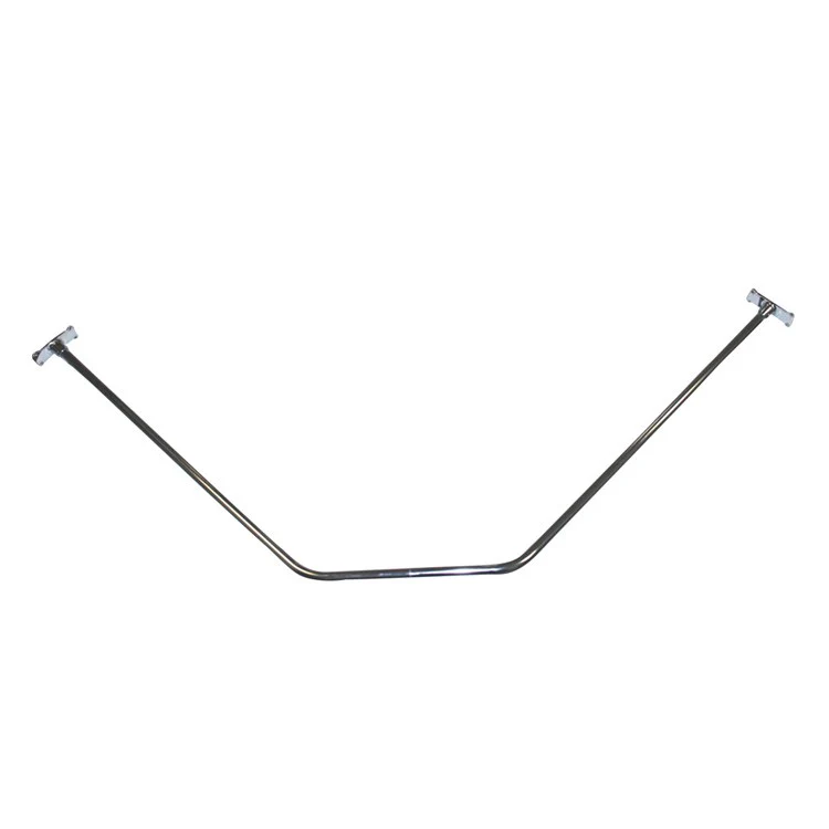 Shower Rod Neo Angle Polished Chrome 24 x 30 Inch Brass - Frankwebs