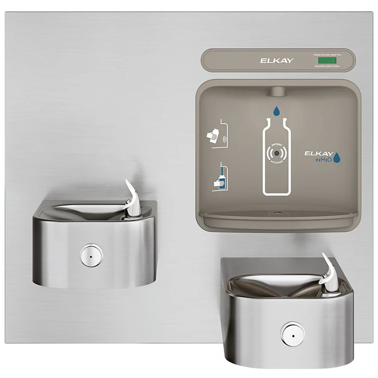 EZH2O Bottle Filling Station with Integral SoftSides Fountain - Frankwebs