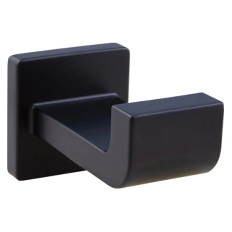 Robe Hook Ara Single Matte Black 2-1/8 Inch 3-1/2 Inch Wall Mount Metal - Frankwebs