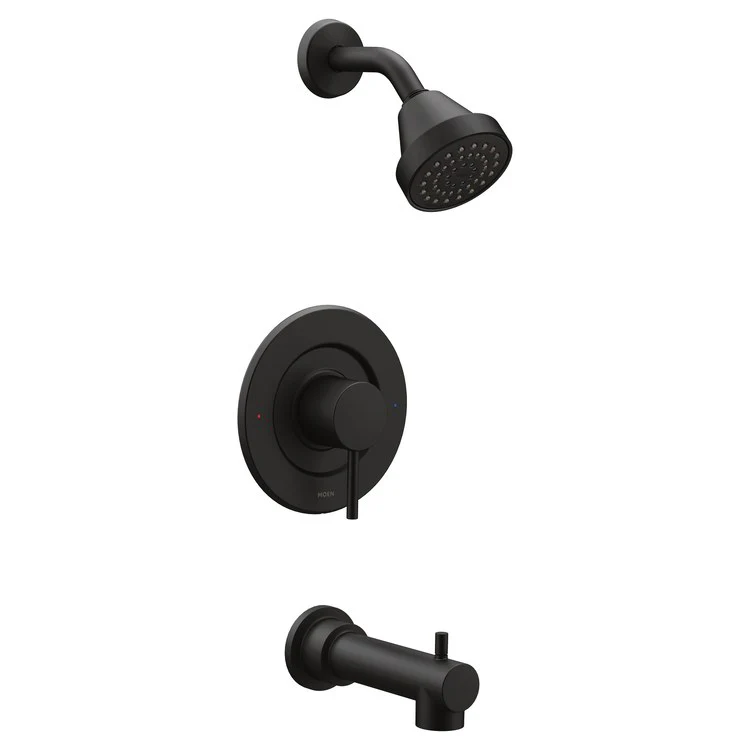 Tub and Shower Trim Align Posi-Temp Eco-Performance 1 Lever Matte Black ADA 1.75 Gallons per Minute - Frankwebs