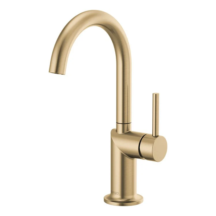 Bar Faucet Odin 1 Less Handle ADA Brilliance Stainless Arc 1.8 Gallons per Minute - Frankwebs