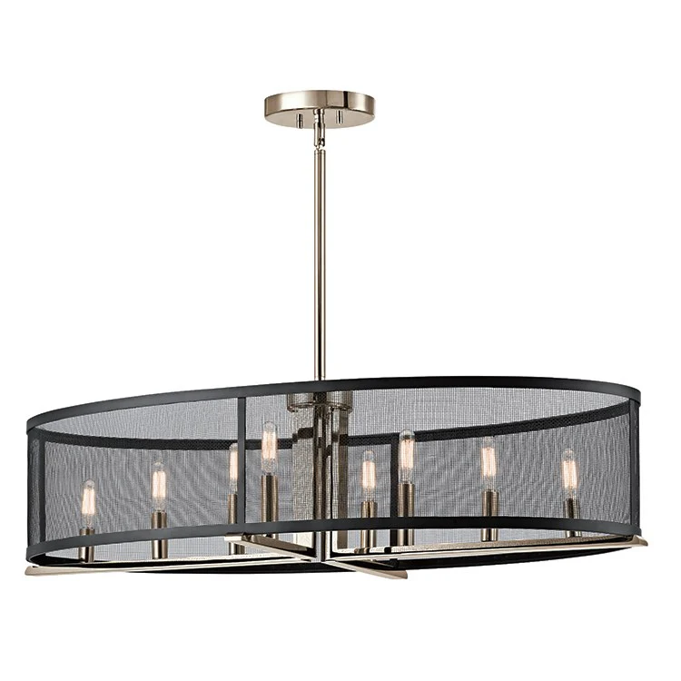 Titus Eight-Light Oval Chandelier/Pendant - Frankwebs