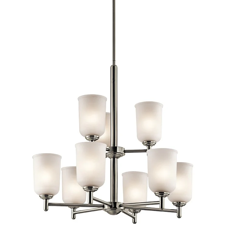 Shailene Nine-Light Two-Tier Chandelier - Frankwebs