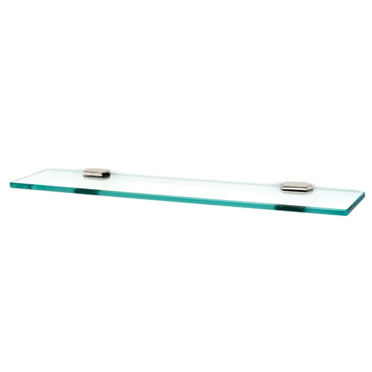 Shelf Nicole Bath with Brackets Barcelona 24 Inch Brass/Glass - Frankwebs