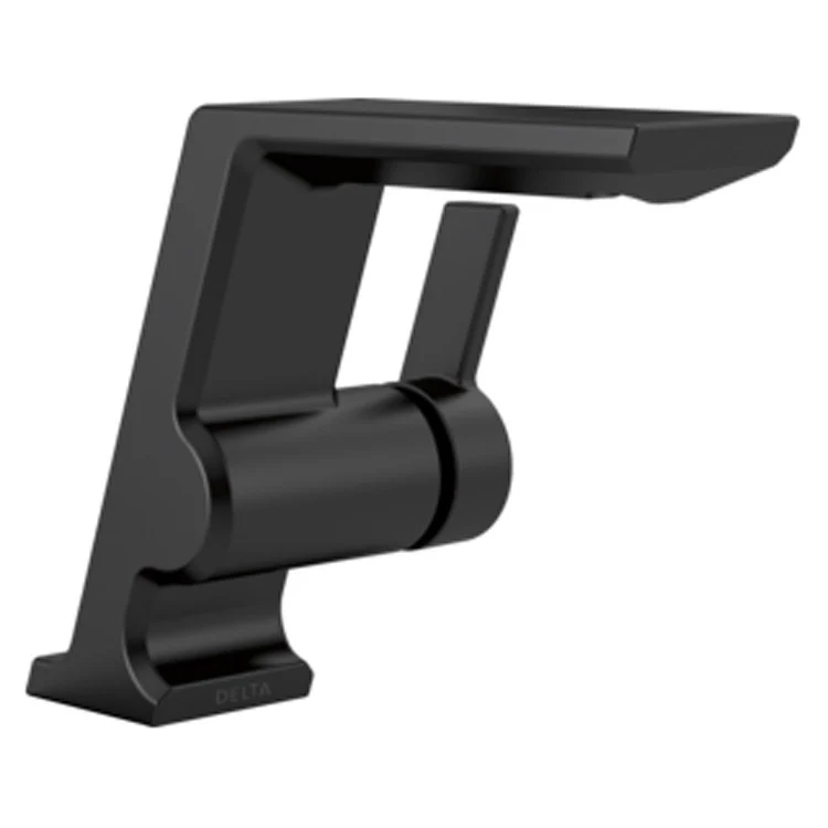 Lavatory Faucet Pivotal 4 Inch Spread 1 Lever ADA WaterSense Matte Black 1.2 Gallons per Minute Less Pop-up - Frankwebs
