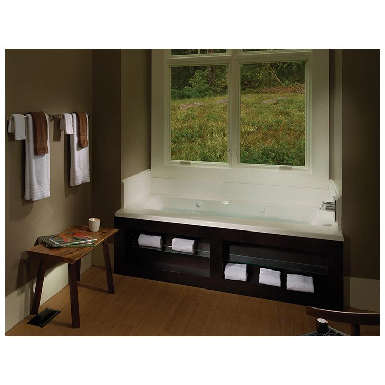 Air Tub Metro 1 72 x 42 Inch Drop-In Stream Bath with Air Massage Elite Center White Rectangle Acrylic 100 Gallons 20 Inch - Frankwebs