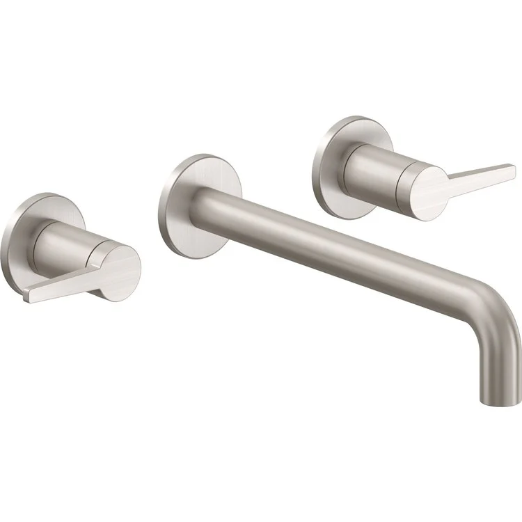 Lavatory Trim D Street Vessel Wall 2 Lever Polished Nickel ADA 1.2 Gallons per Minute - Frankwebs
