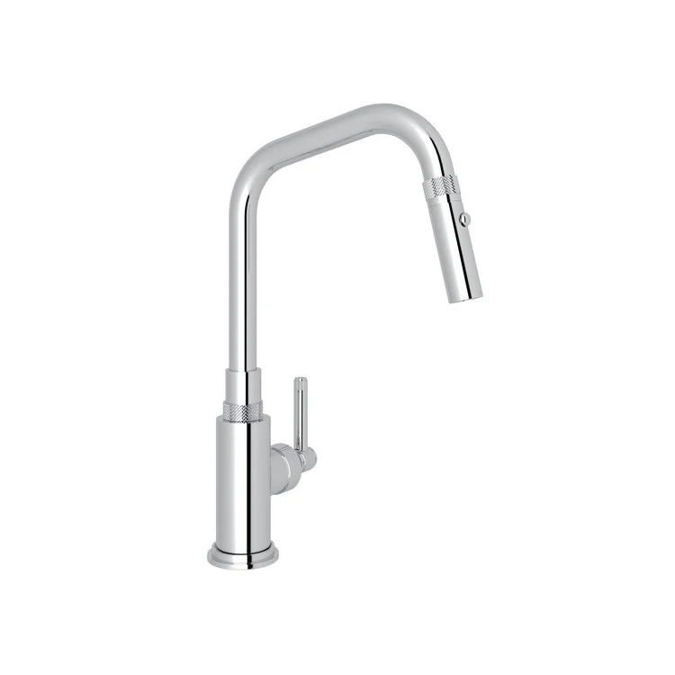 Kitchen Faucet Campo Pull Down 1 Industrial Metal Side Lever Unlacquered Brass 16-3/16 Inch 9-1/4 Inch Reach 2-39/64 Inch - Frankwebs