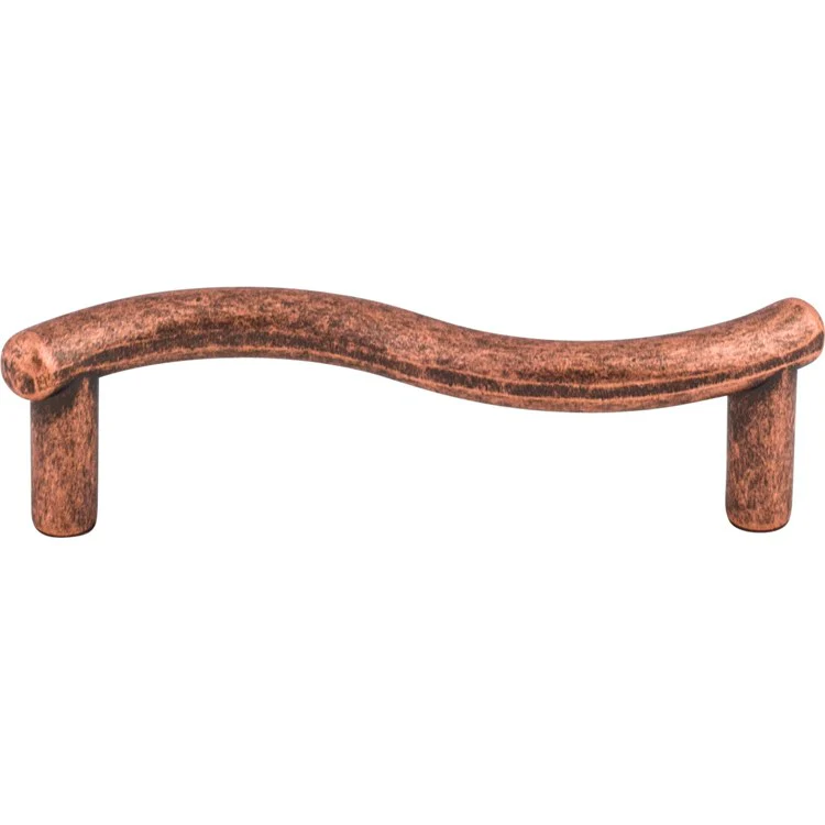 Pull Nouveau Spiral D Handle Antique Copper Zinc Alloy 3 Inch 3-5/8x3/4x1 Inch - Frankwebs