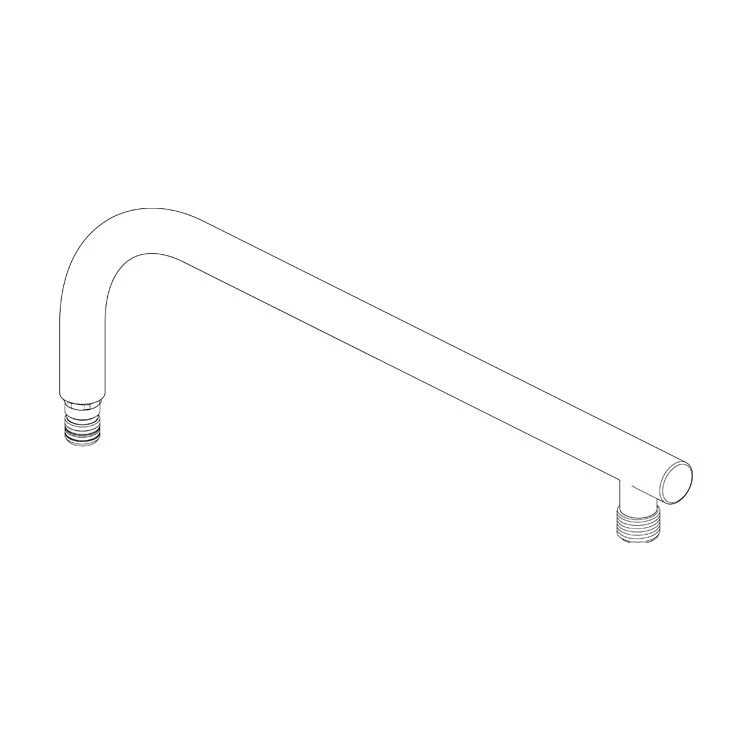 Shower Arm Essential Overhead Round Matte Black 15 Inch Brass - Frankwebs