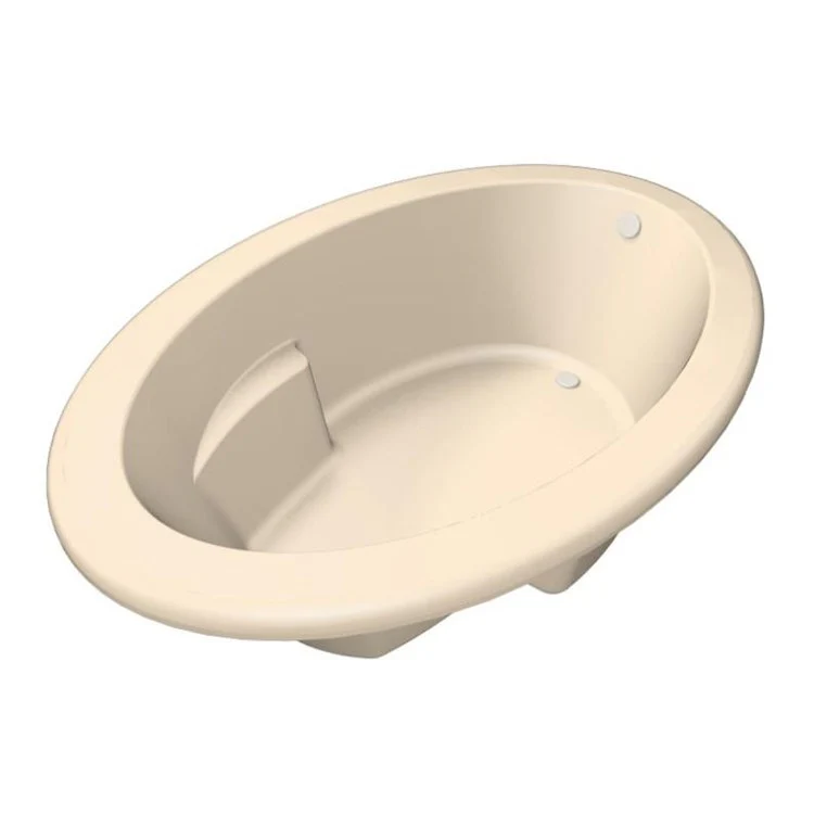 Combination Tub Designer Collection Riley 66 x 42 x 21 Inch Drop-In End Drain Biscuit Oval - Frankwebs