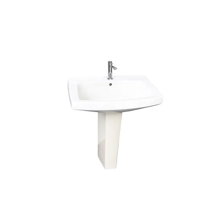 Pedestal White Galaxy Vitreous China - Frankwebs