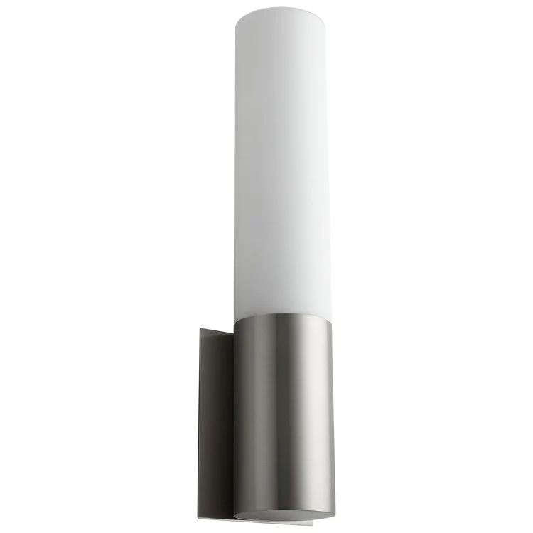 Magnum Single-Light LED Wall Sconce with Glass Shade - Satin Nickel - Frankwebs