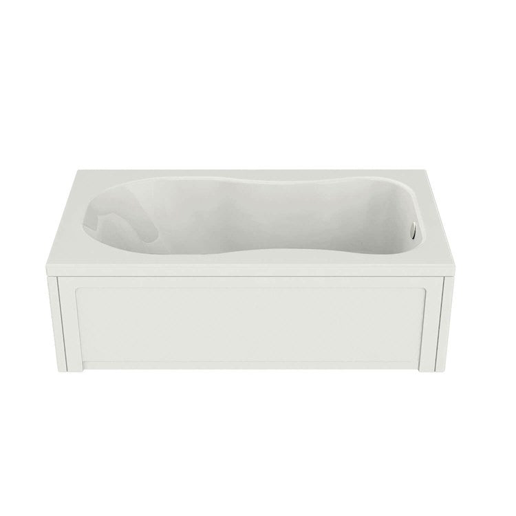 Tub Topaz 59-3/4 x 32-1/8 x 21 Inch Alcove with Aerofeel End White Acrylic - Frankwebs