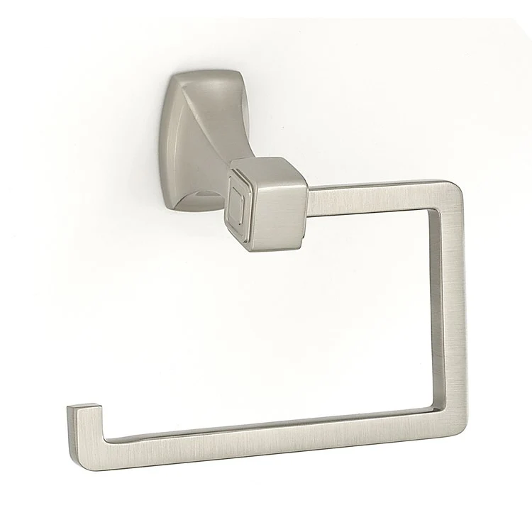 Toilet Paper Holder Cube Bath Single Post Polished Nickel Brass 5-1/2 Inch 3-7/16 Inch Wall Mount - Frankwebs