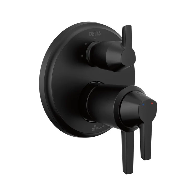 Diverter Trim Galeon 17T 3 Setting Matte Black 6-3/4 Inch 5-1/4 Inch - Frankwebs