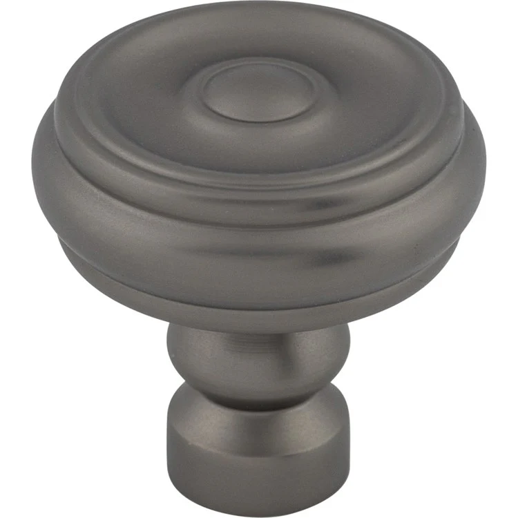 Knob Devon Brixton Button Round Polished Nickel Zinc Alloy 1-1/4 Inch - Frankwebs