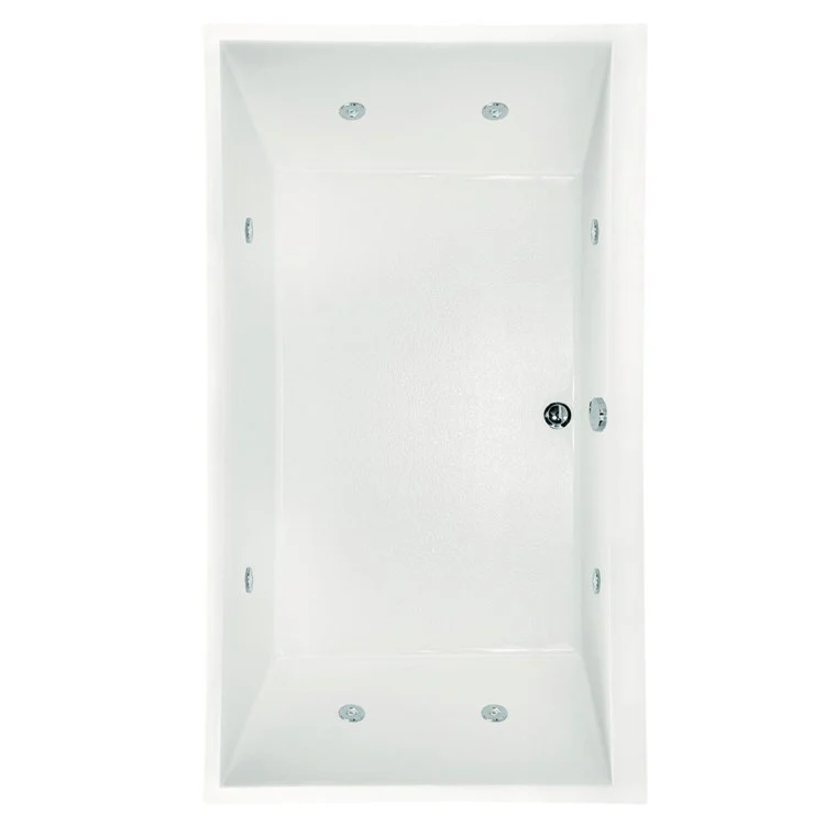 Combination Tub Designer Collection Eileen 86 x 50 x 19 Inch Center Drain Bone Rectangle - Frankwebs