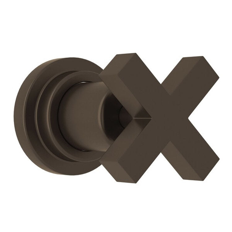 Volume Control Trim Lombardia 4 Port Dedicated Diverter 1 Cross Satin Nickel - Frankwebs