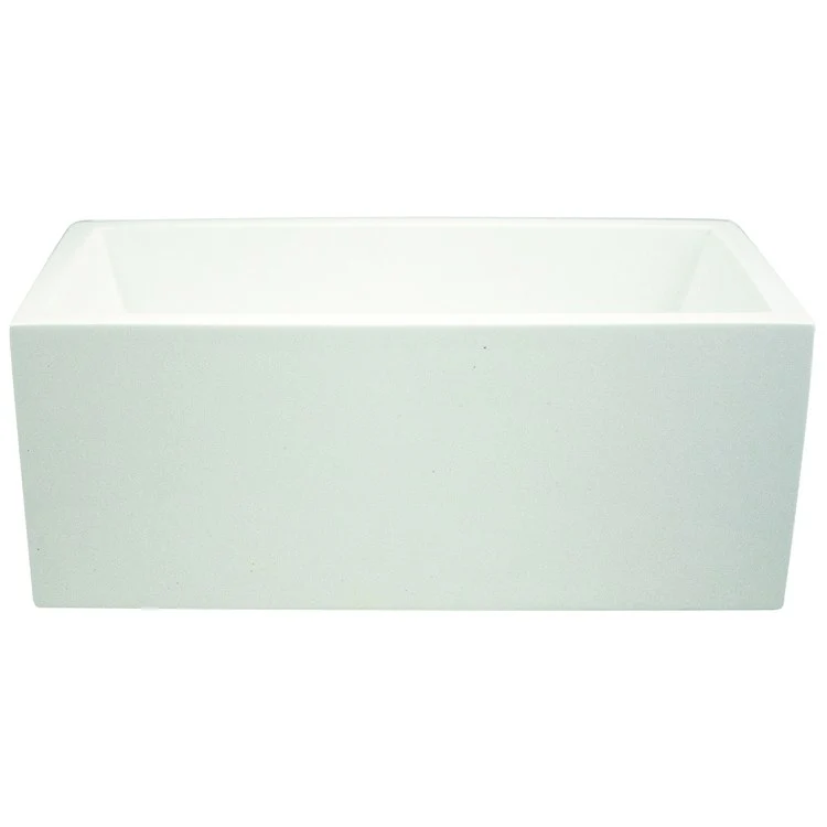 Air Tub Ston Collection Slate Freestanding Biscuit Rectangle Hydroluxe SS 72 x 36 x 24 Inch - Frankwebs