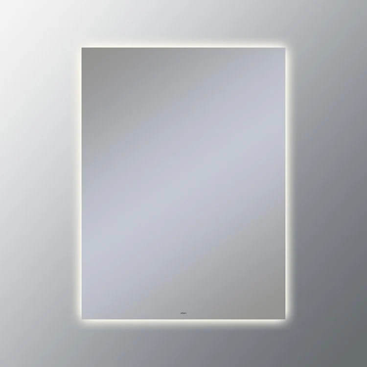 Bathroom Mirror Vitality Glow Light Pattern Rectangular 30W x 40H Inch Wall Mount Defogger Included and Color Temperature 3000 Kelvin Warm White Light - Frankwebs