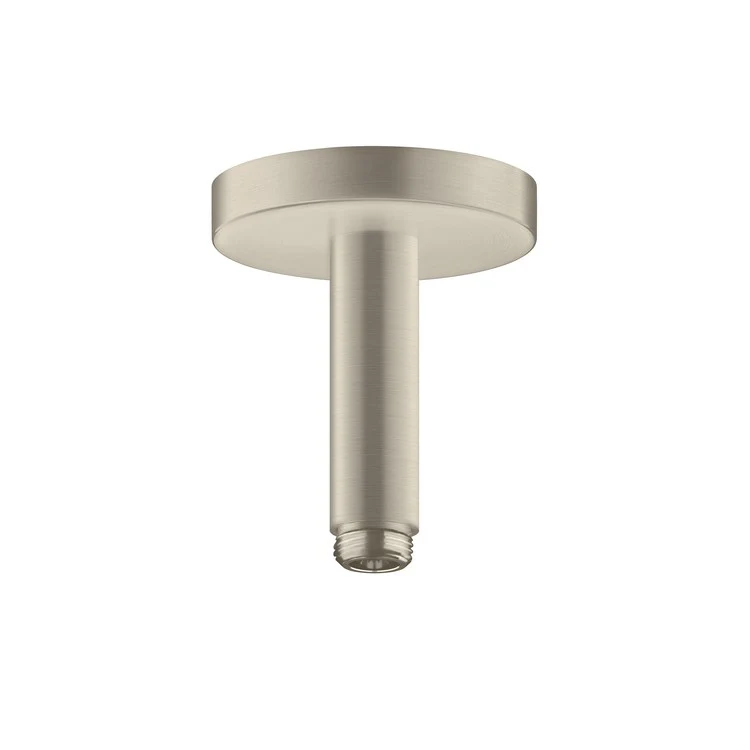 Shower Arm ShowerSolutions with Round Flange Brushed Nickel 4 Inch 1/2