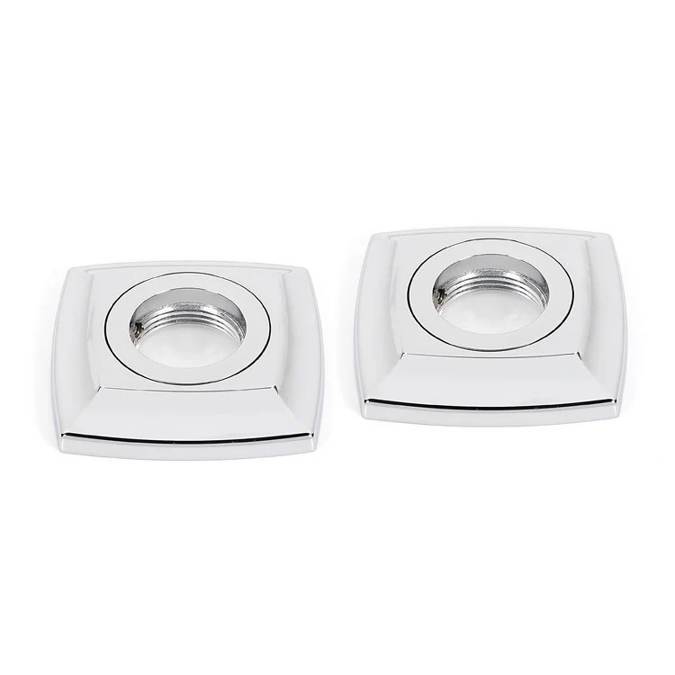 Grab Bar Bracket Cube Bath 3 x 3 Inch Polished Brass ADA - Frankwebs